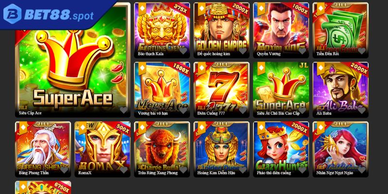 Các siêu phẩm game sảnh JILI