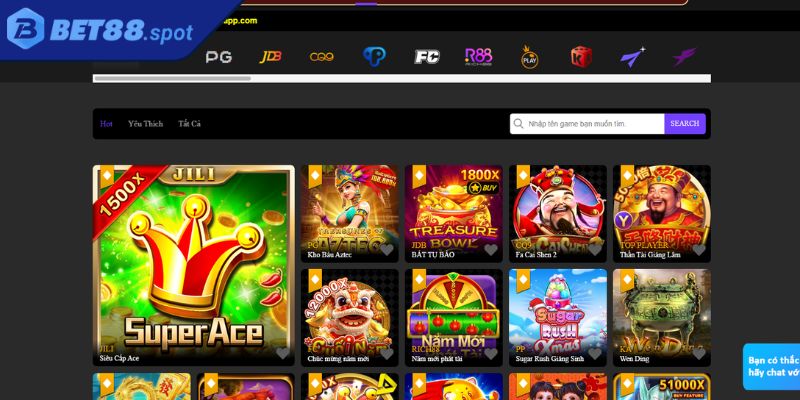 Tổng quan về sảnh JILI Bet88
