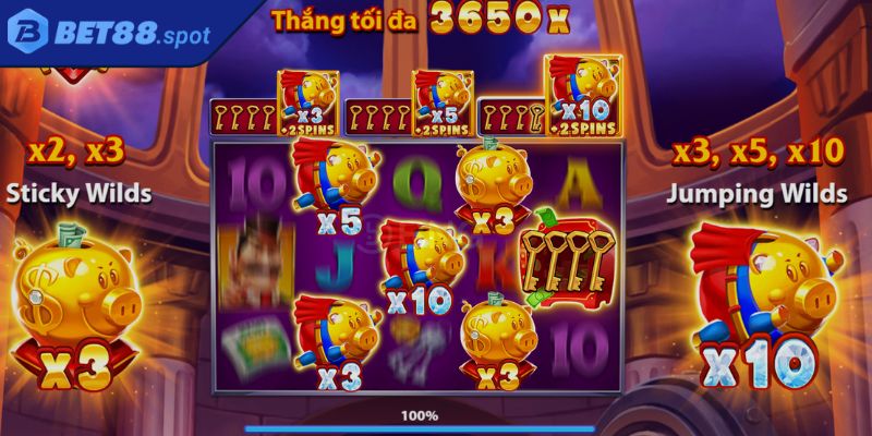 Siêu trộm heo vàng BET88 mang đến phần thưởng vượt trội 
